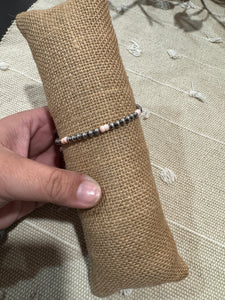 Pink Conch and Peal Bracelet