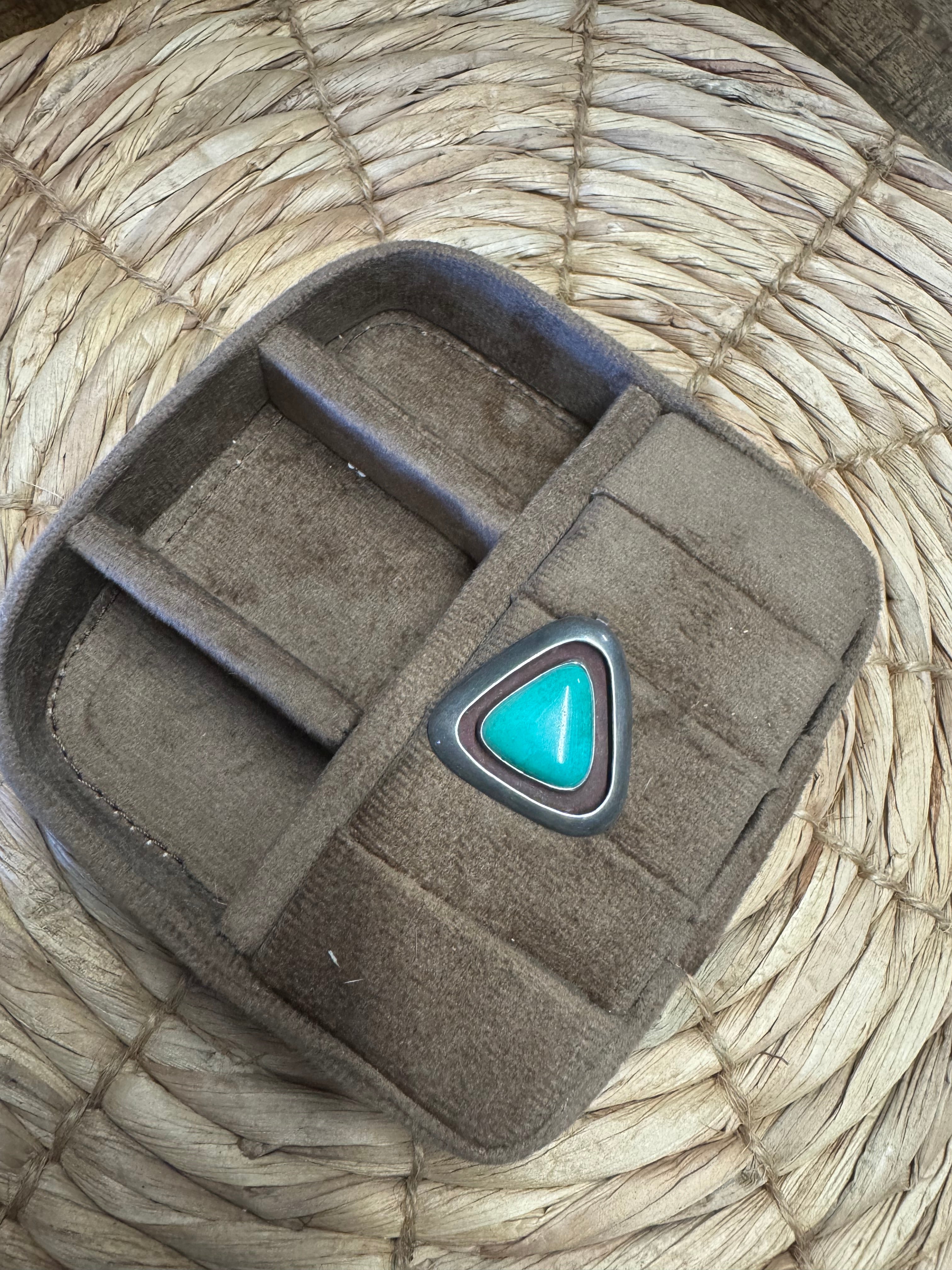 Turquoise Triangle Pendant
