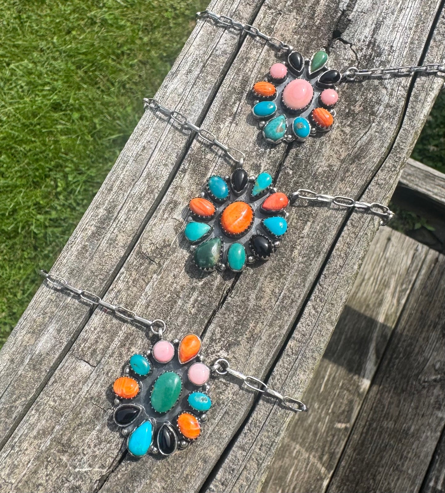 Colorful Cluster Necklaces