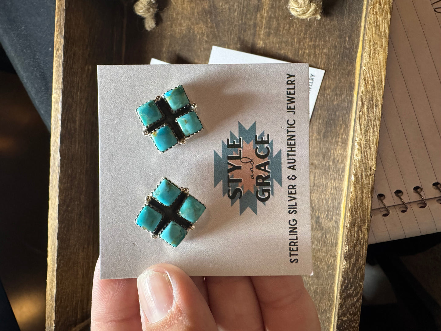 Four Stone Earrings
