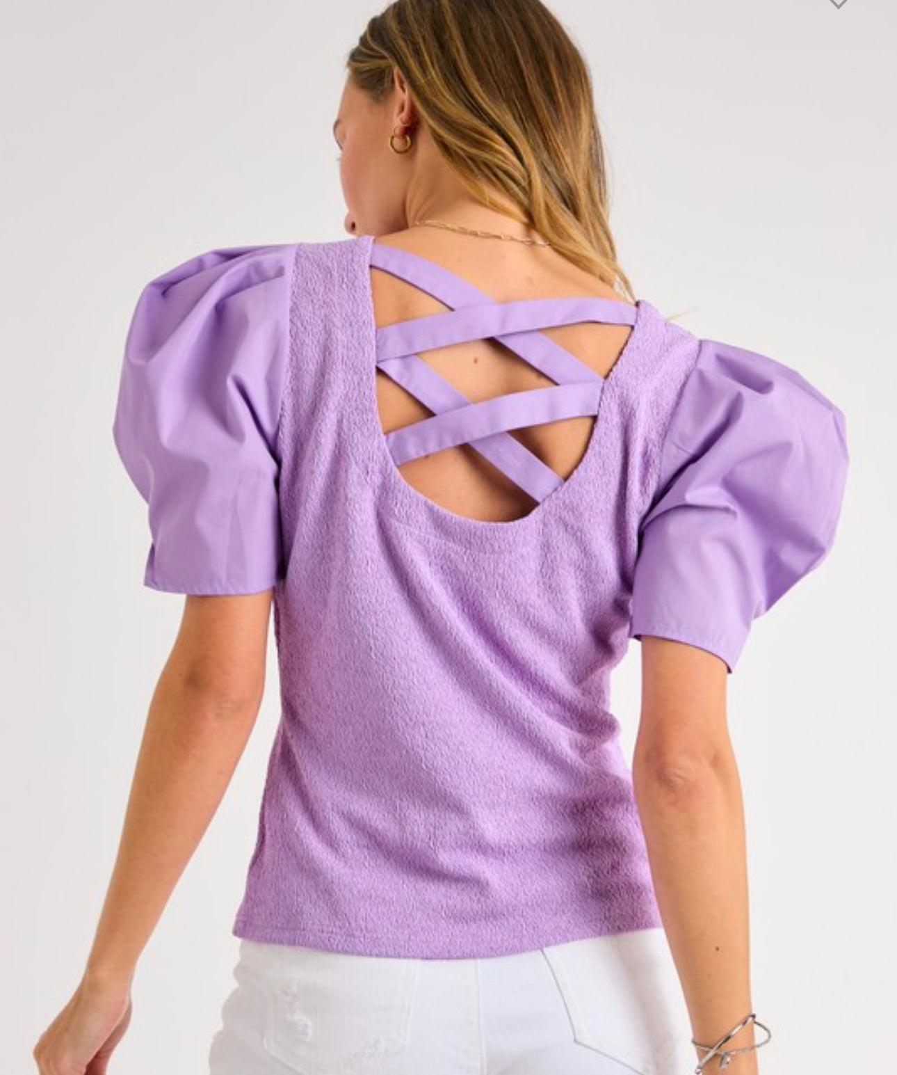 Pink Cross Back Top