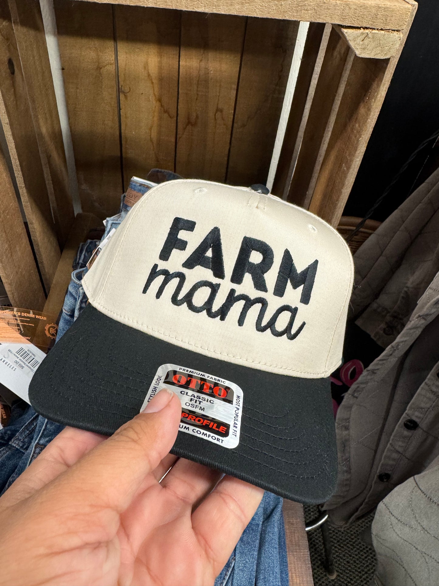Farm Mama Embroidered Cap