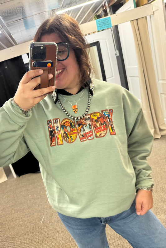 Rodeo Poster Howdy Crewneck