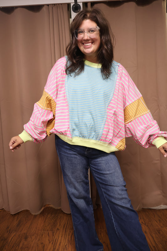 Colorful Striped Top