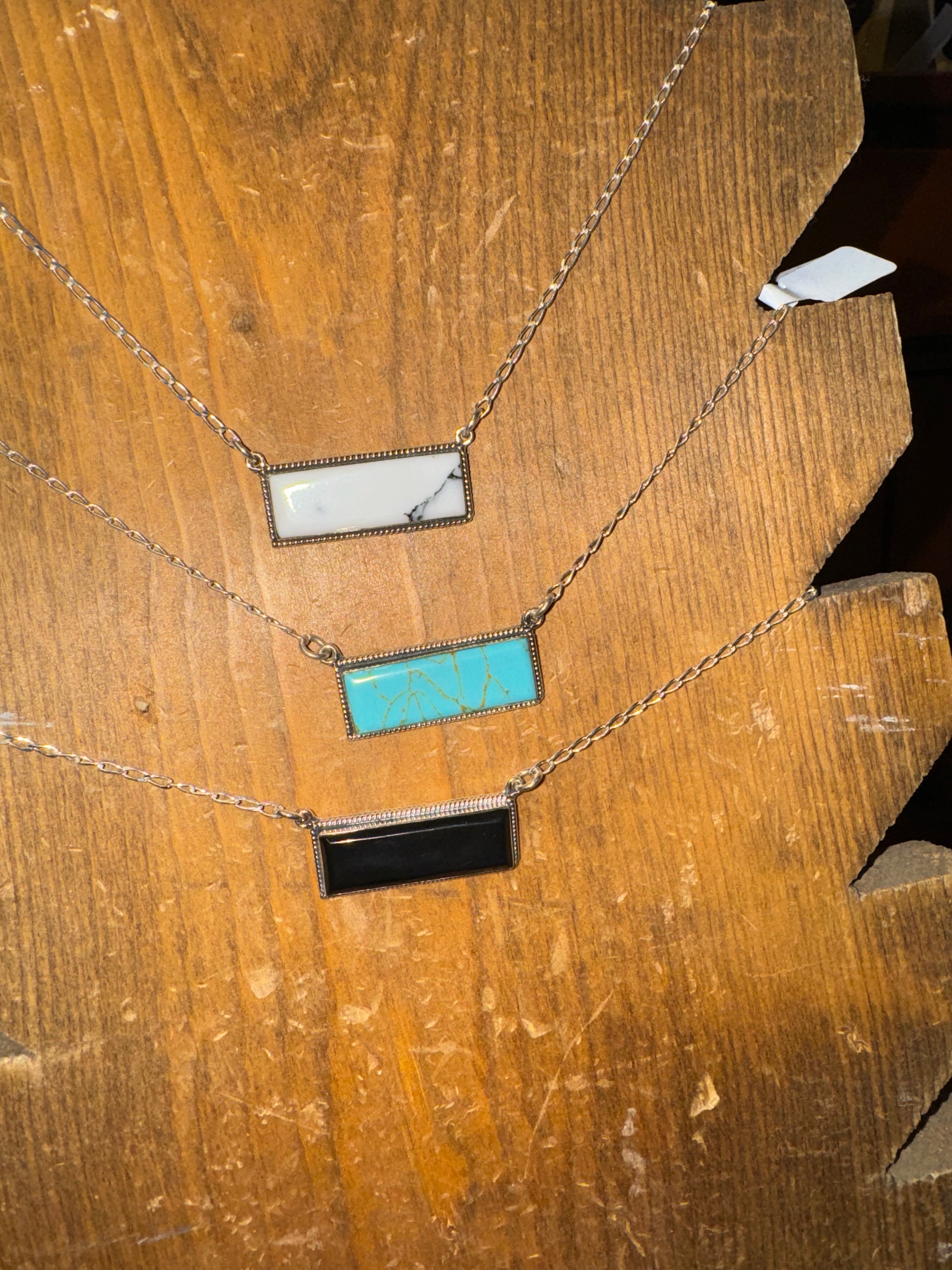 Sterling Silver Bar Necklace