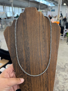 5mm Pearl Necklace- 22 Inches
