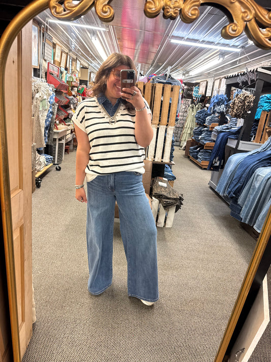 JB High Waist Palazzo Jeans