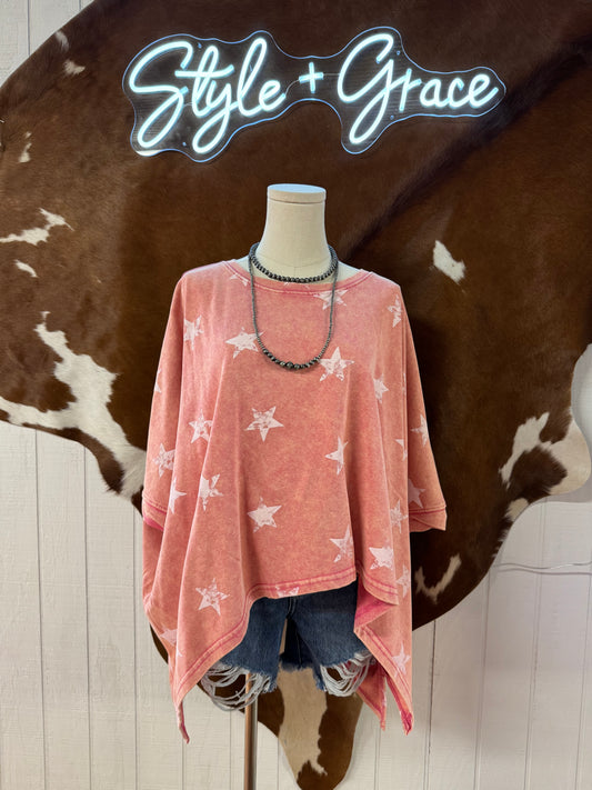 Pink Star Top