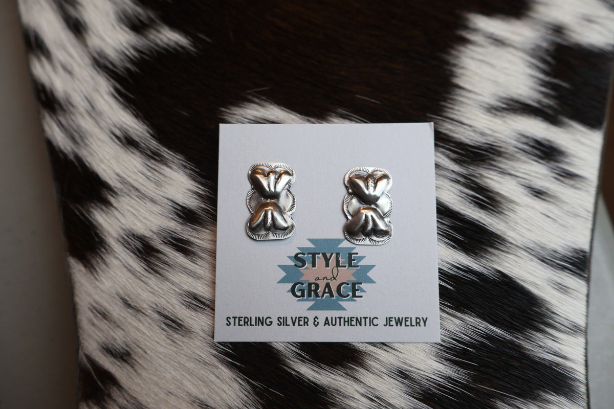 Bow Concho Earrings