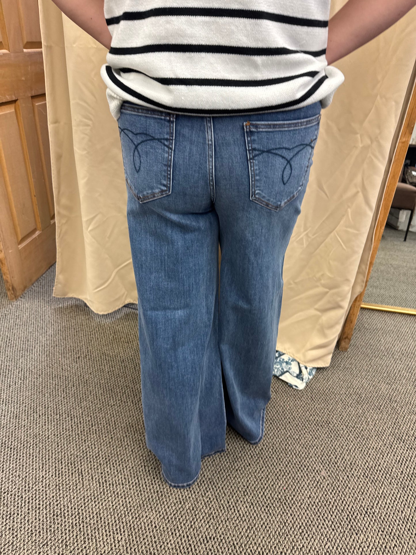 JB High Waist Palazzo Jeans