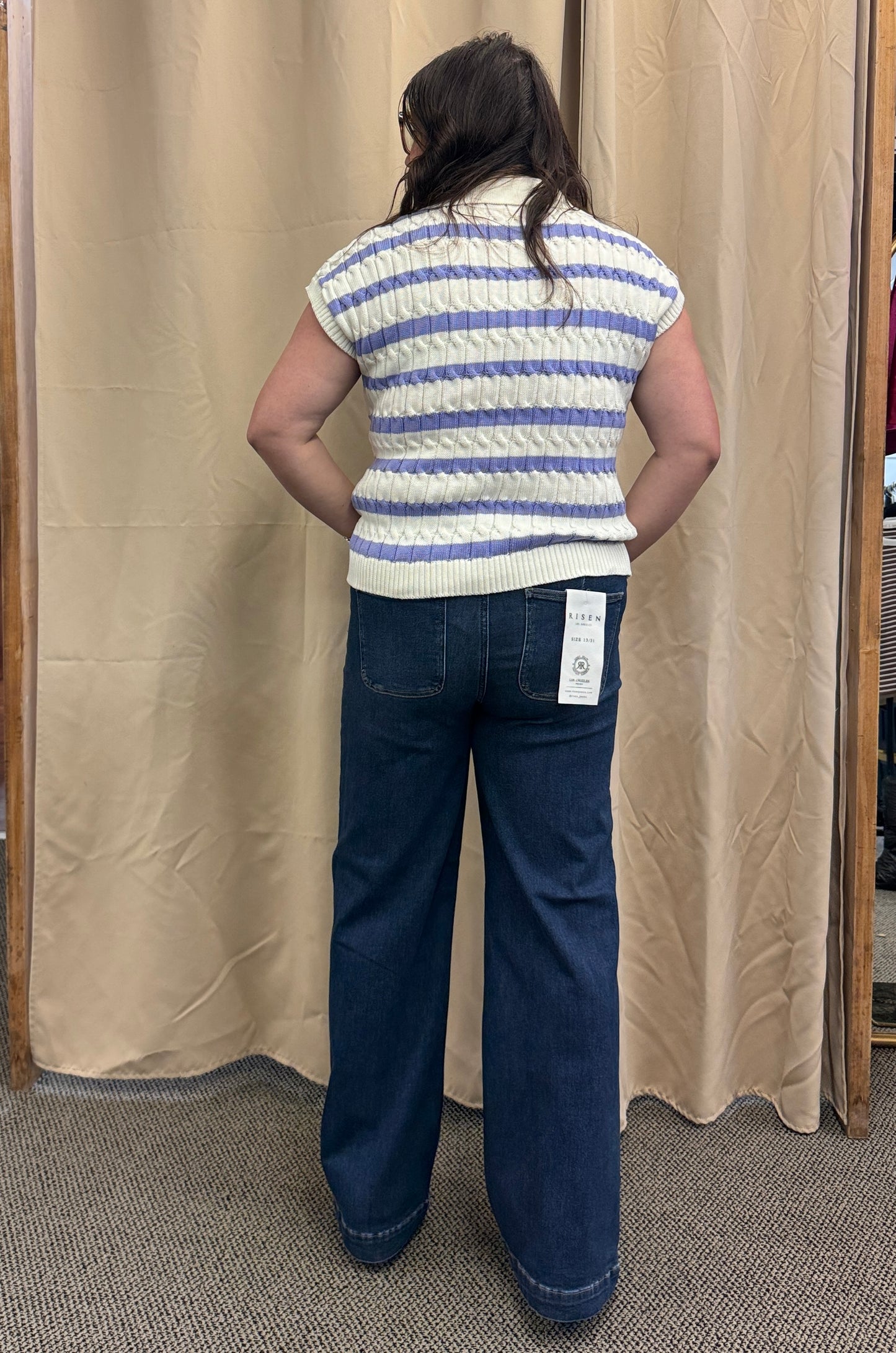 Front Seam Detail Jeans