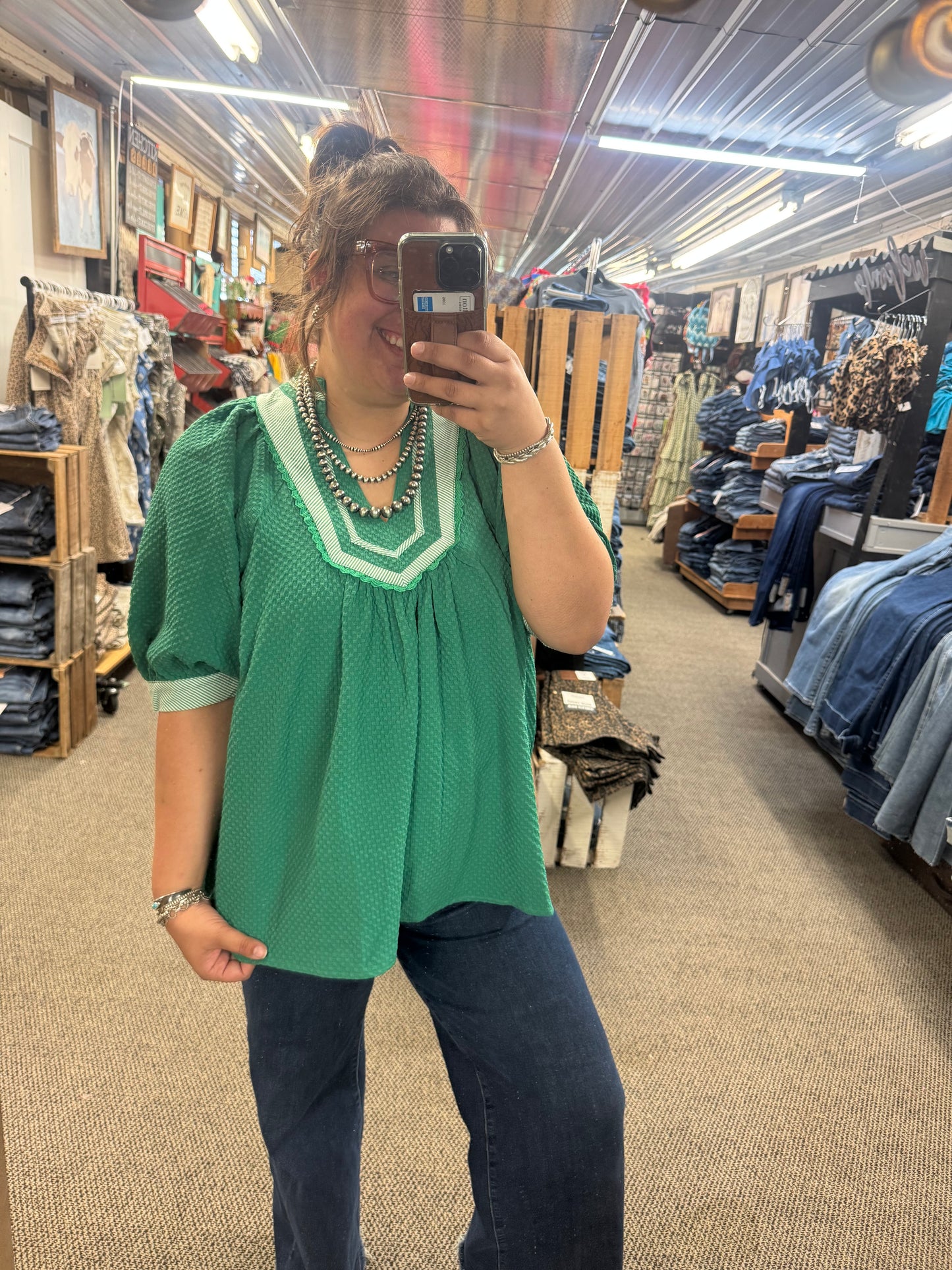 Kelly textured top