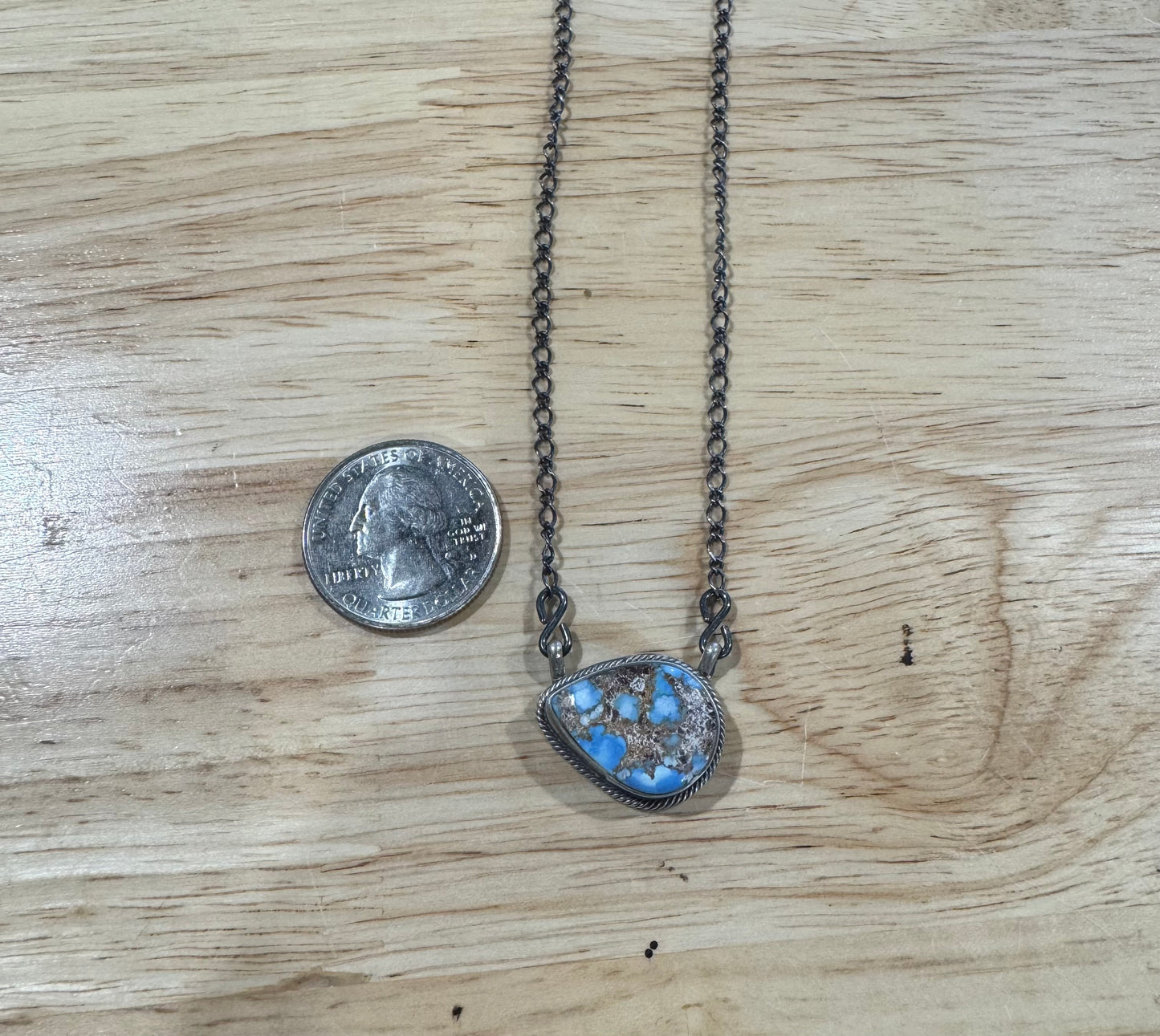Golden Hills Teardrop Necklace