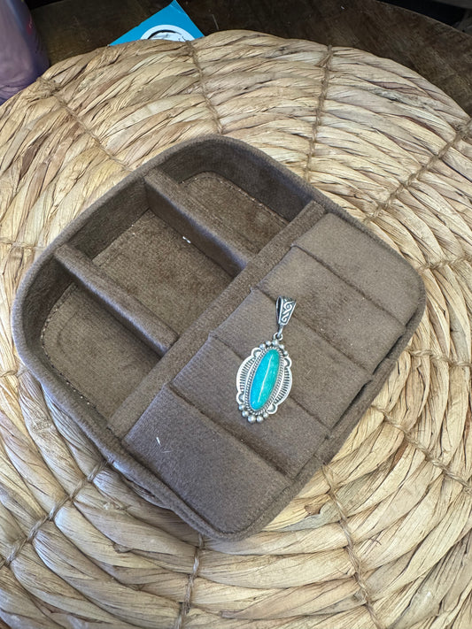 Turquoise Oval Pendant