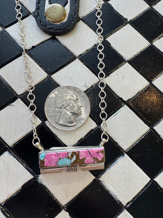 Cotton Candy Bar Necklace