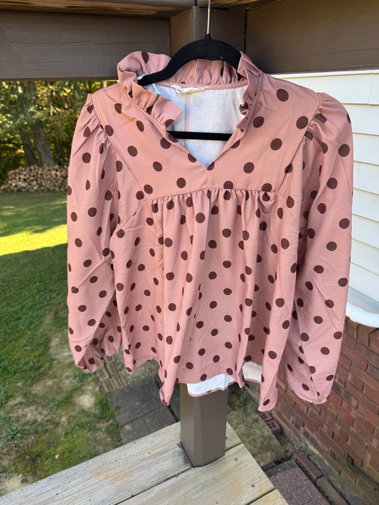 Sienna Polka Dot Top