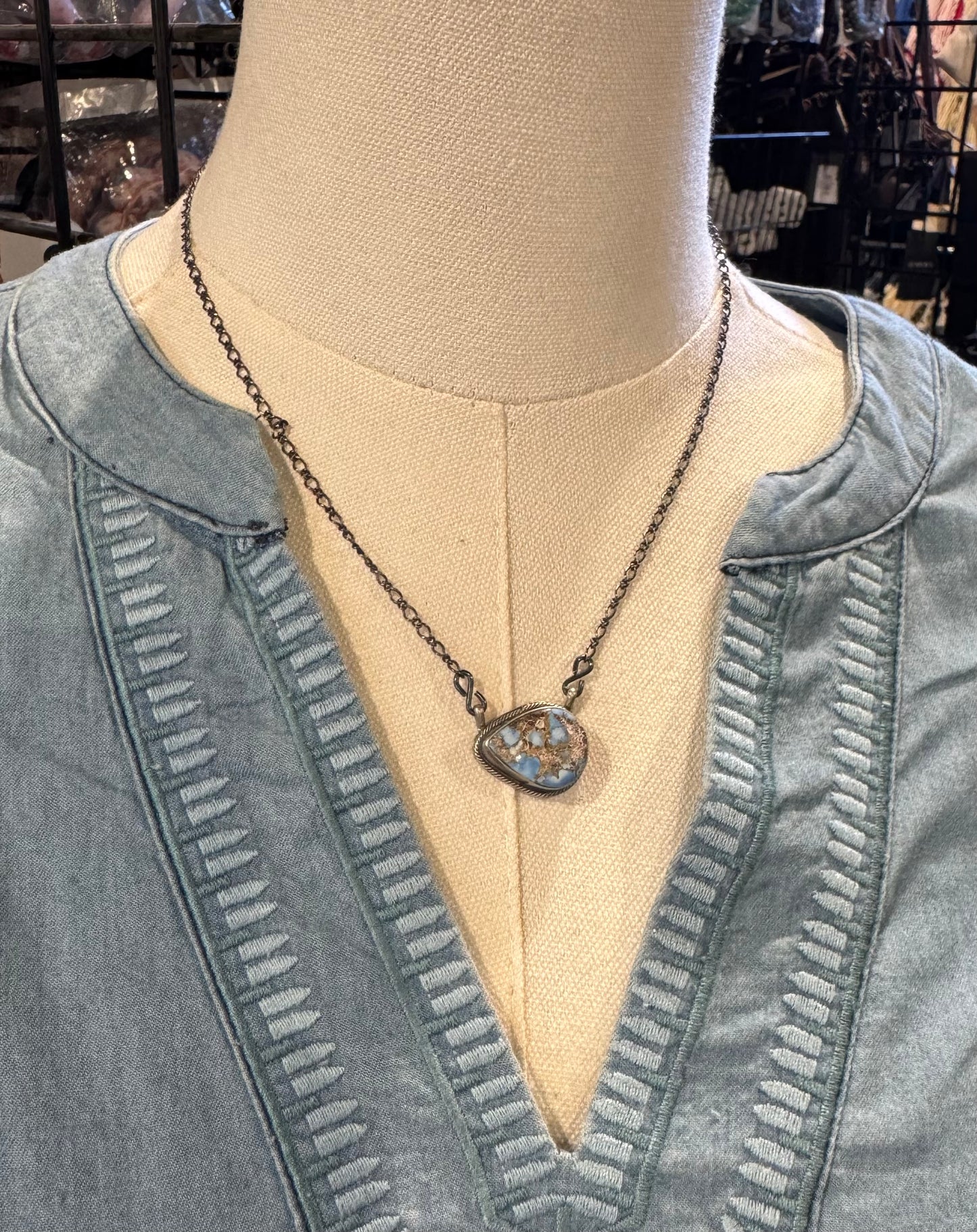 Golden Hills Teardrop Necklace