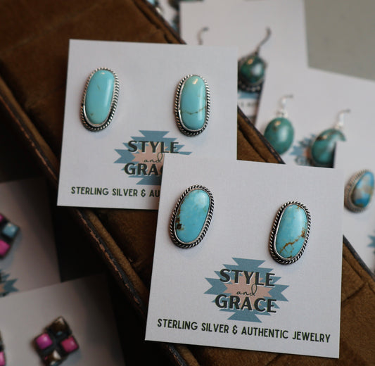 Kingman Bean Earrings