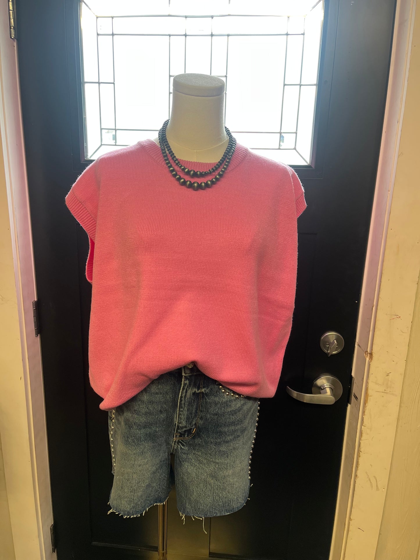 Pink Sweater Top