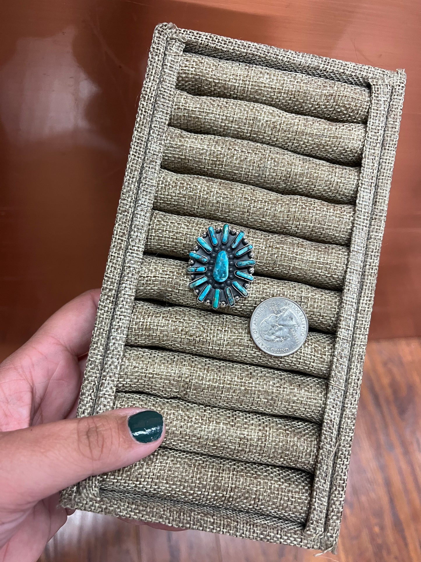 Turquoise Cluster Ring