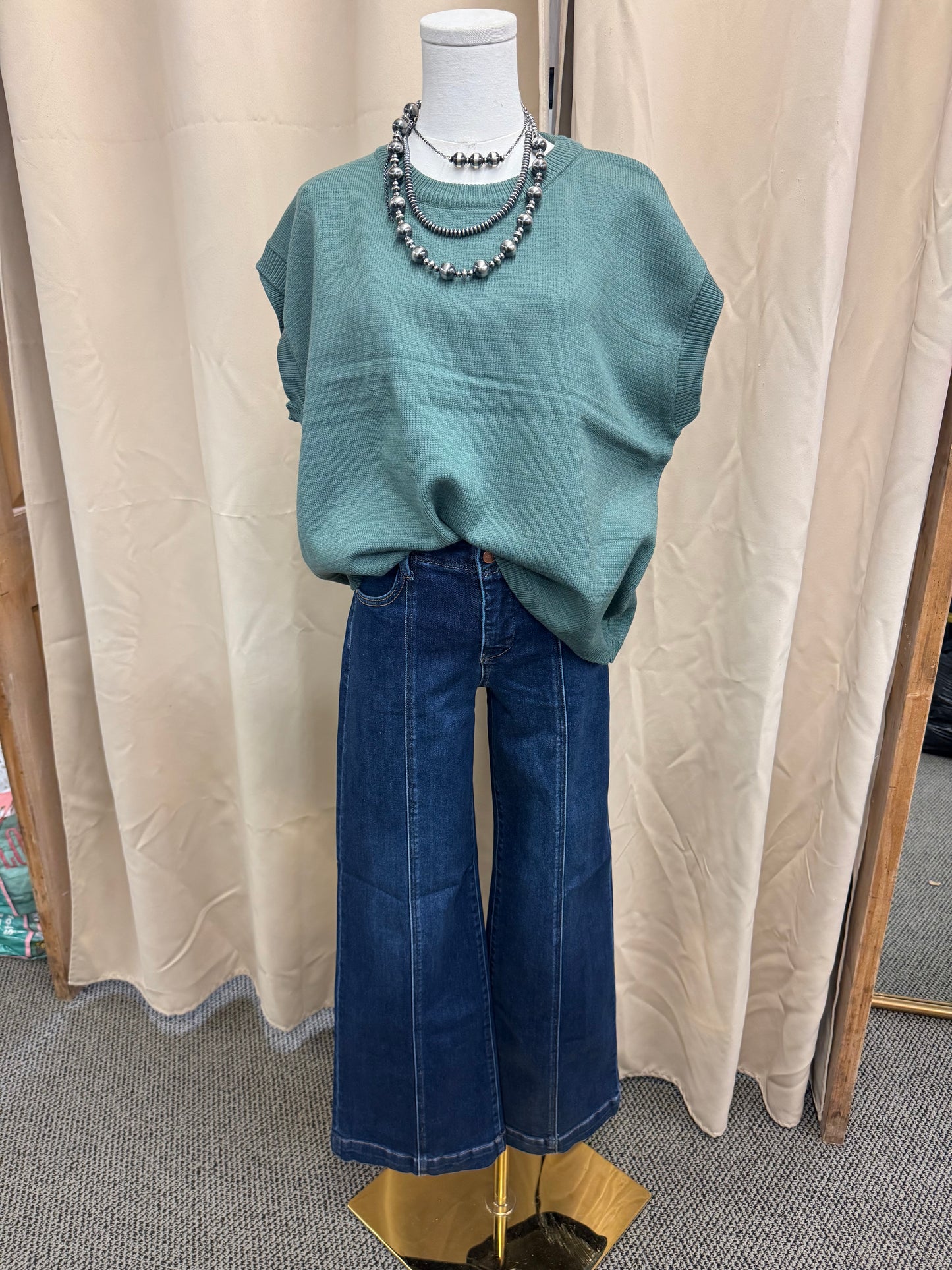 Green Sweater Top