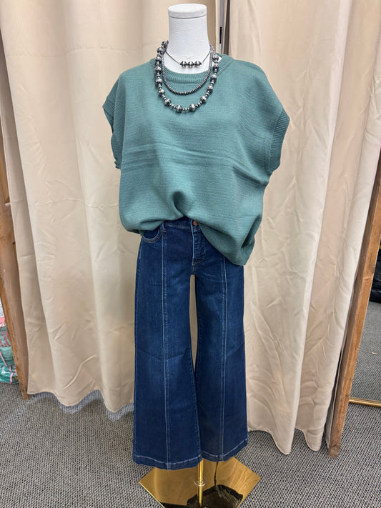 Green Sweater Top