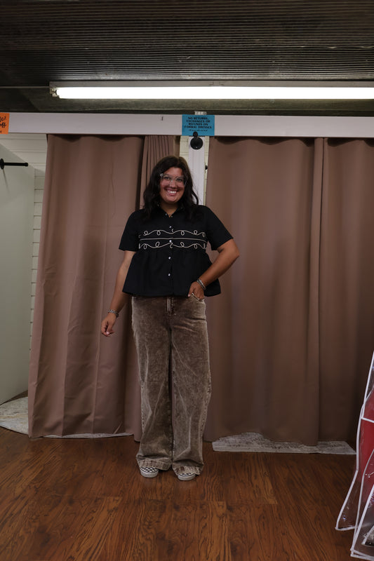 Mocha Corduroy Jeans