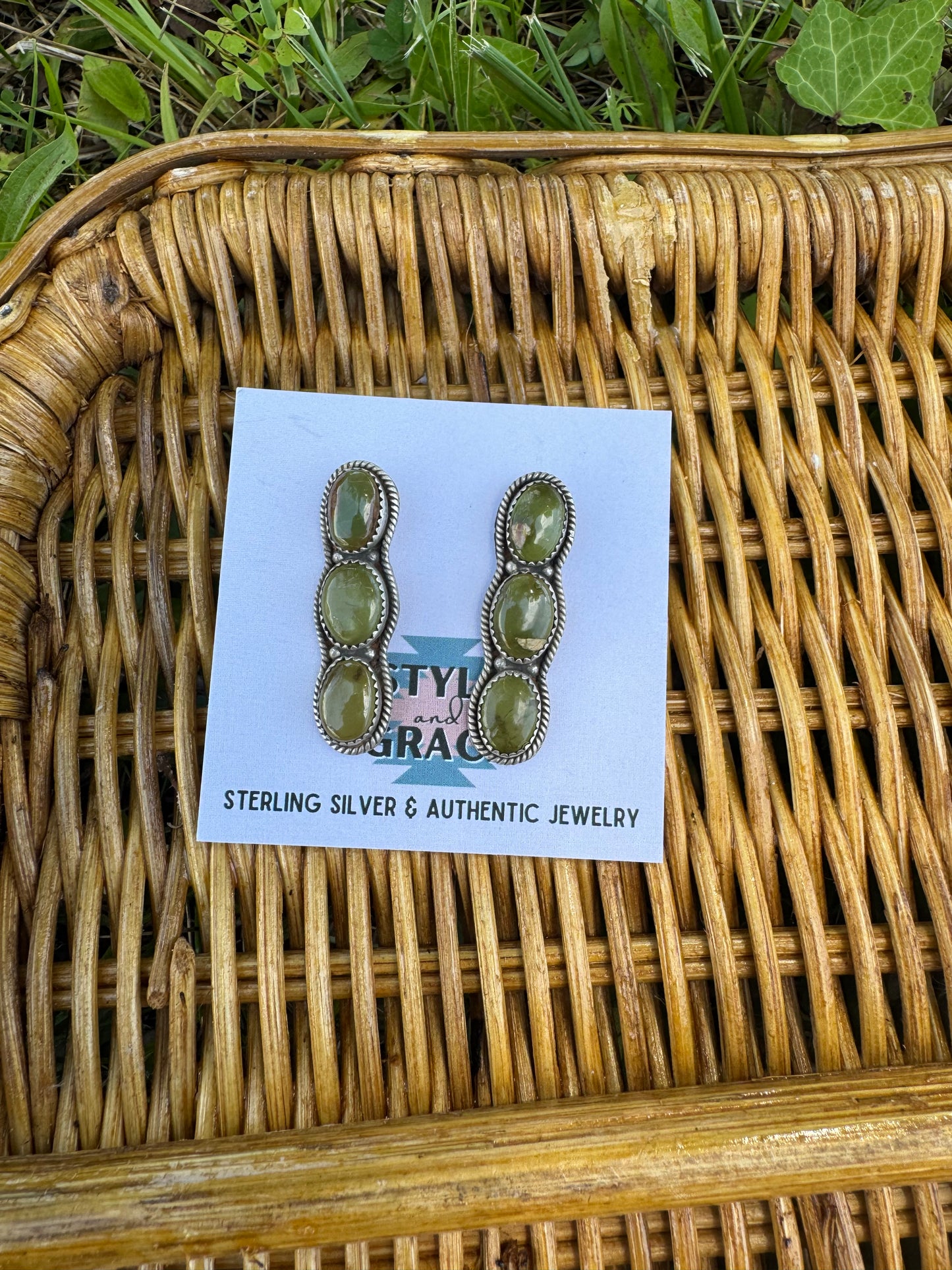 Green Sonoran Drop Earrings
