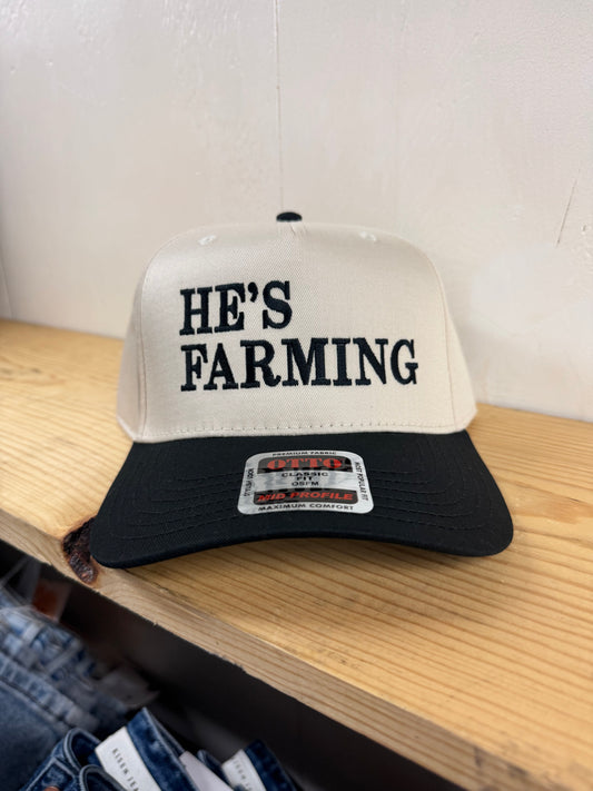 He’s farming Embroidered Cap