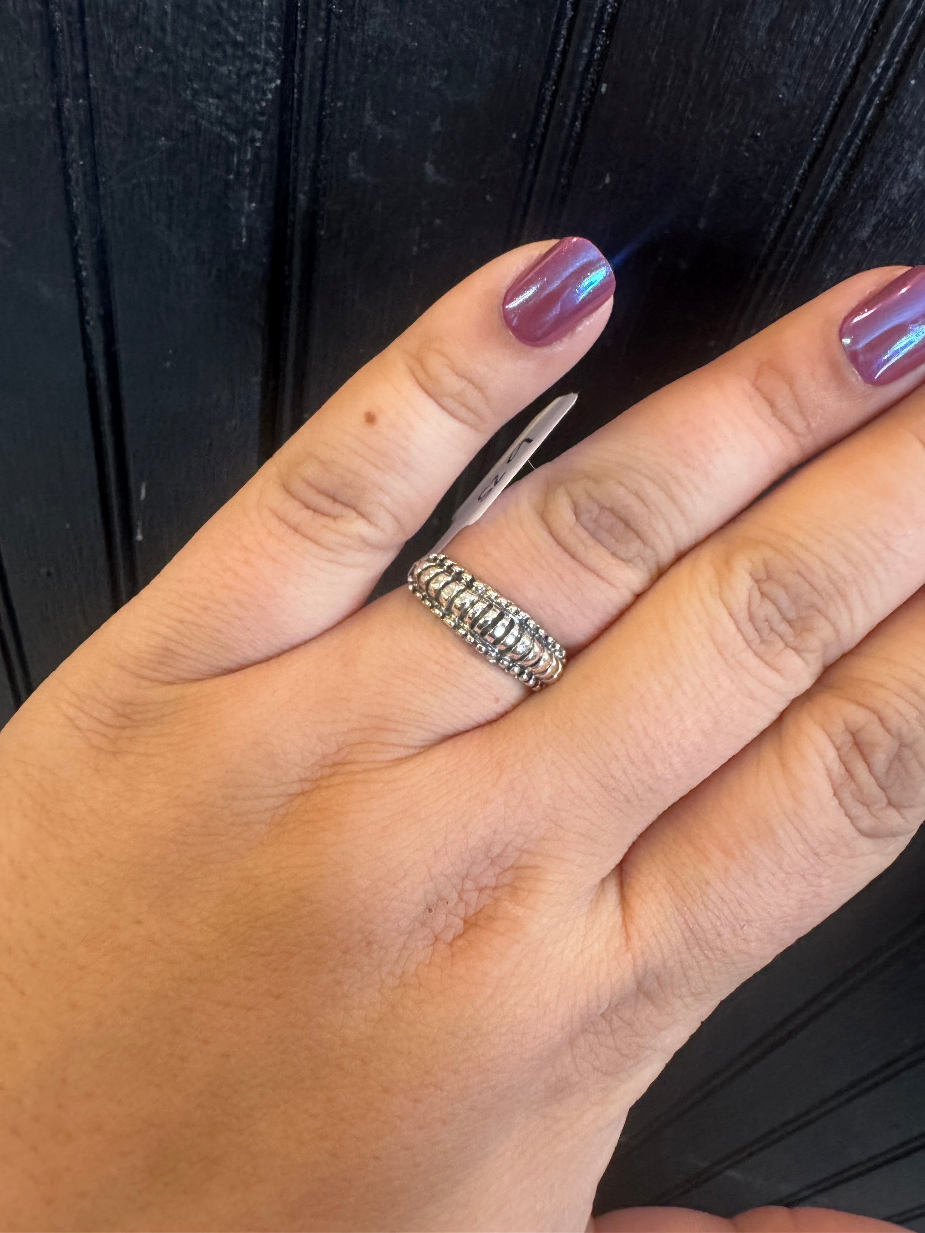 Textured Stacker Ring
