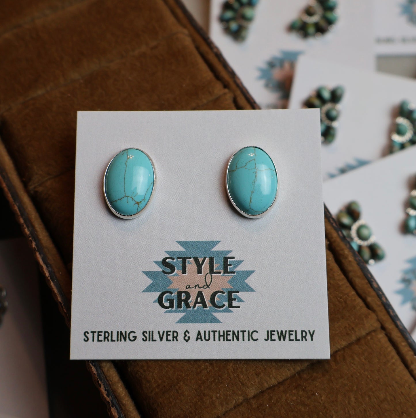 Kingman Oval Earrings