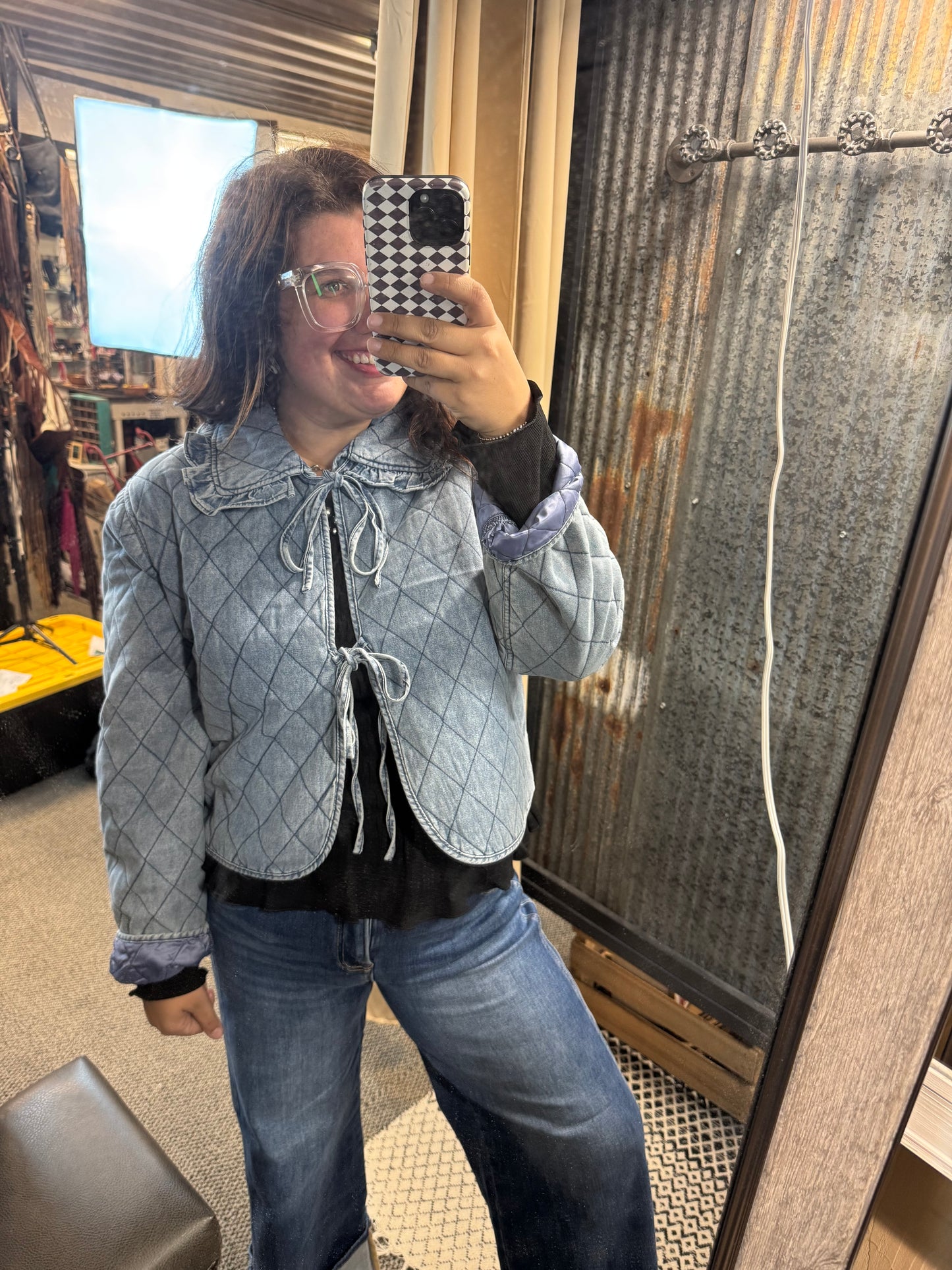 Denim Quilted Jacket