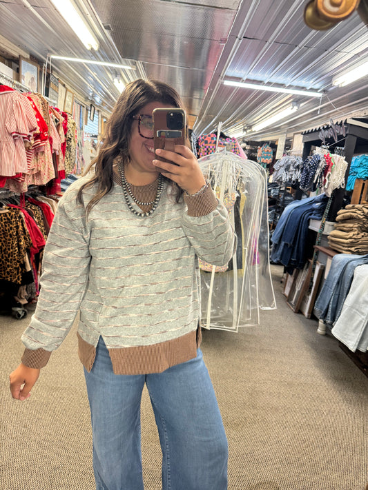 Grey Striped LS