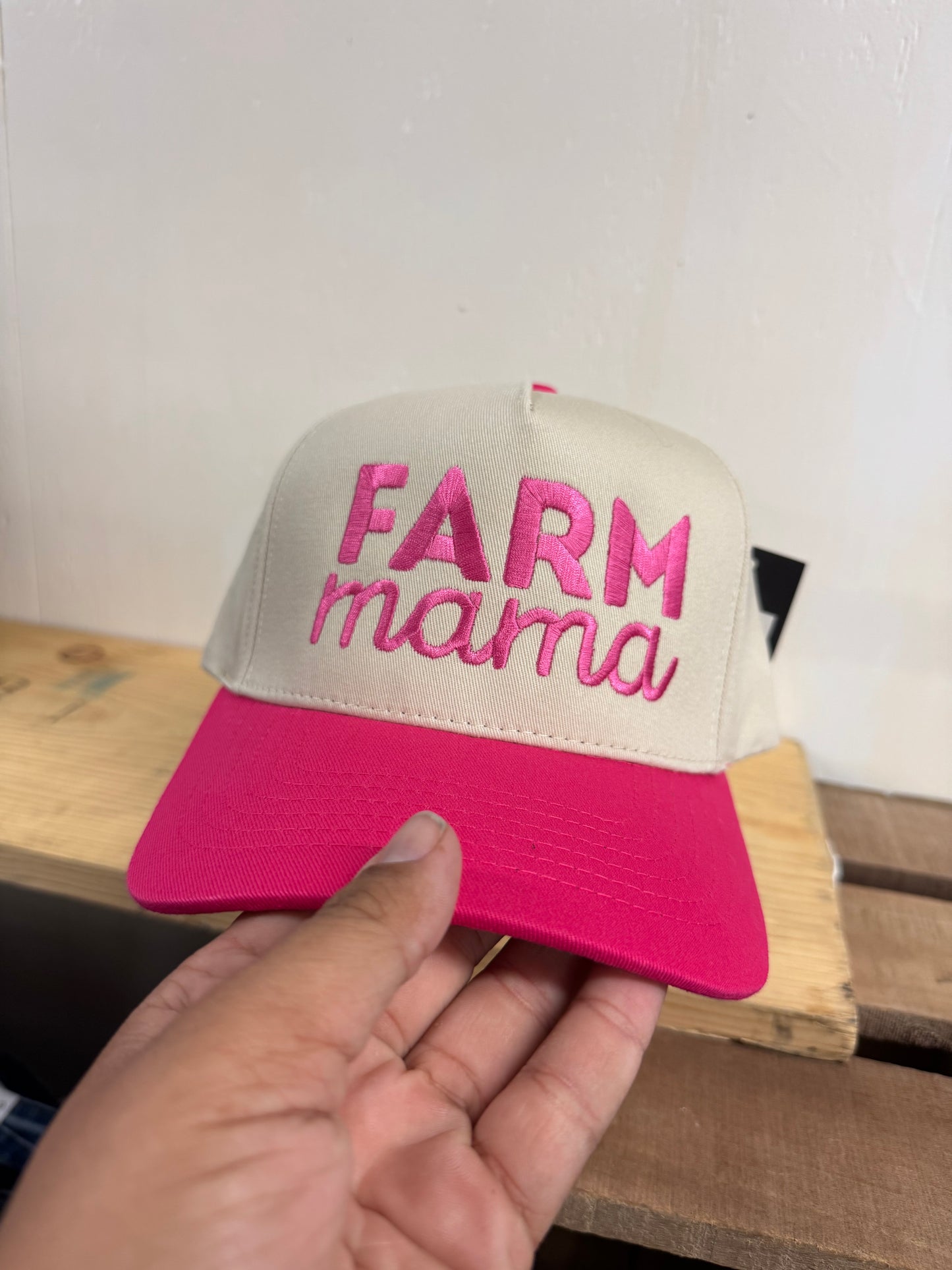 Farm Mama Embroidered Cap