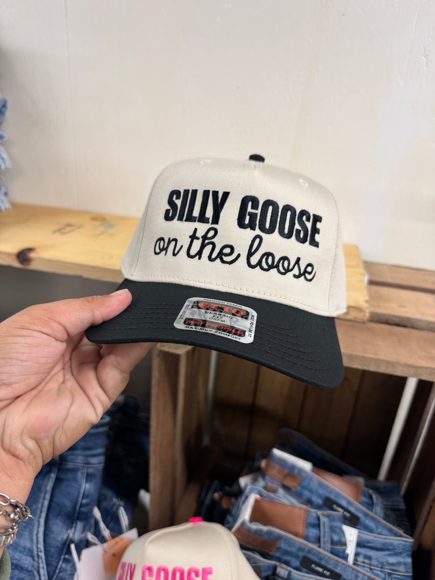 Silly Goose Embroidered Cap
