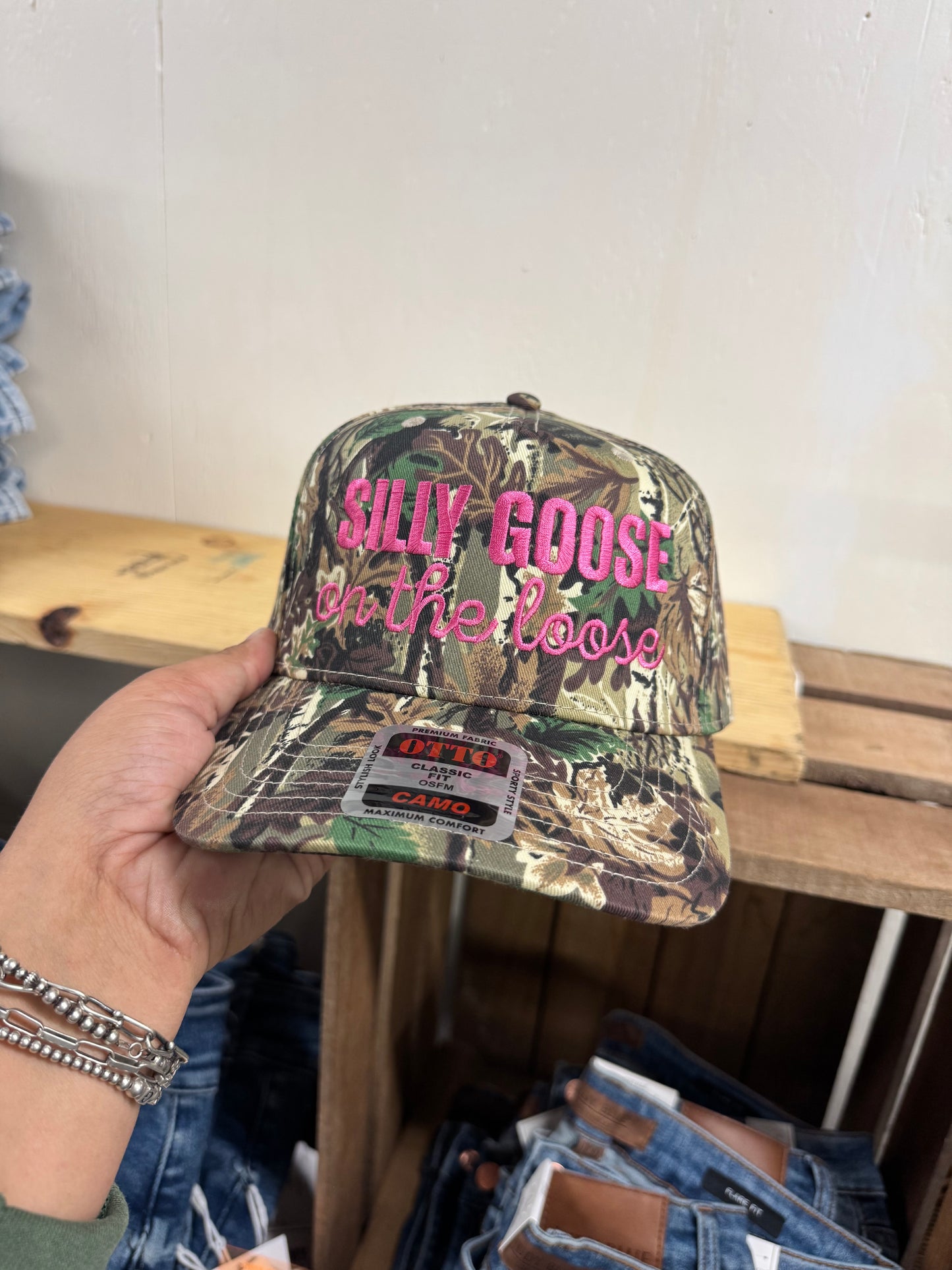 Silly Goose Embroidered Cap