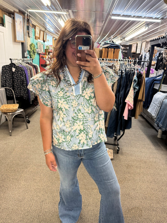 Light Blue Floral