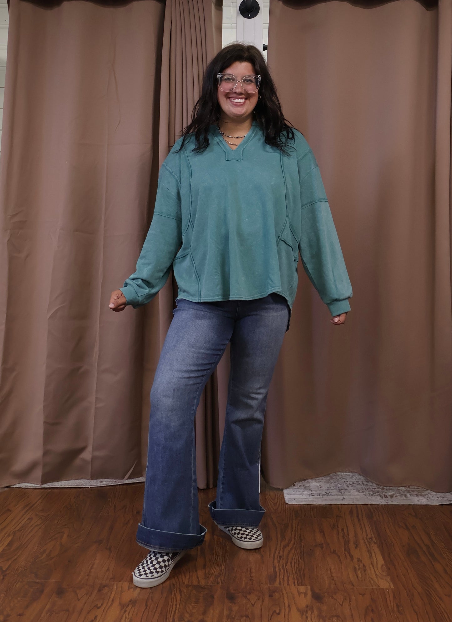 Sage Washed Pullover
