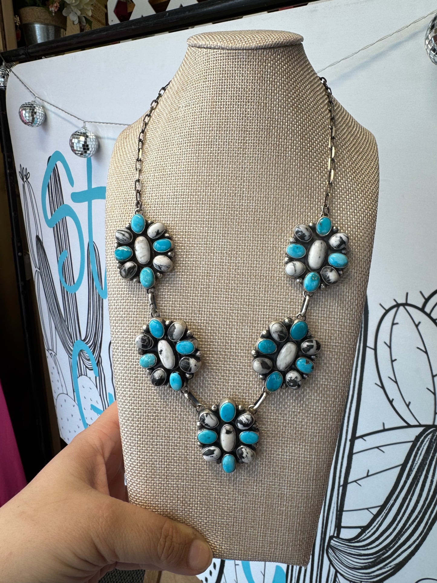 Kingman and White Buffalo Statement Necklace
