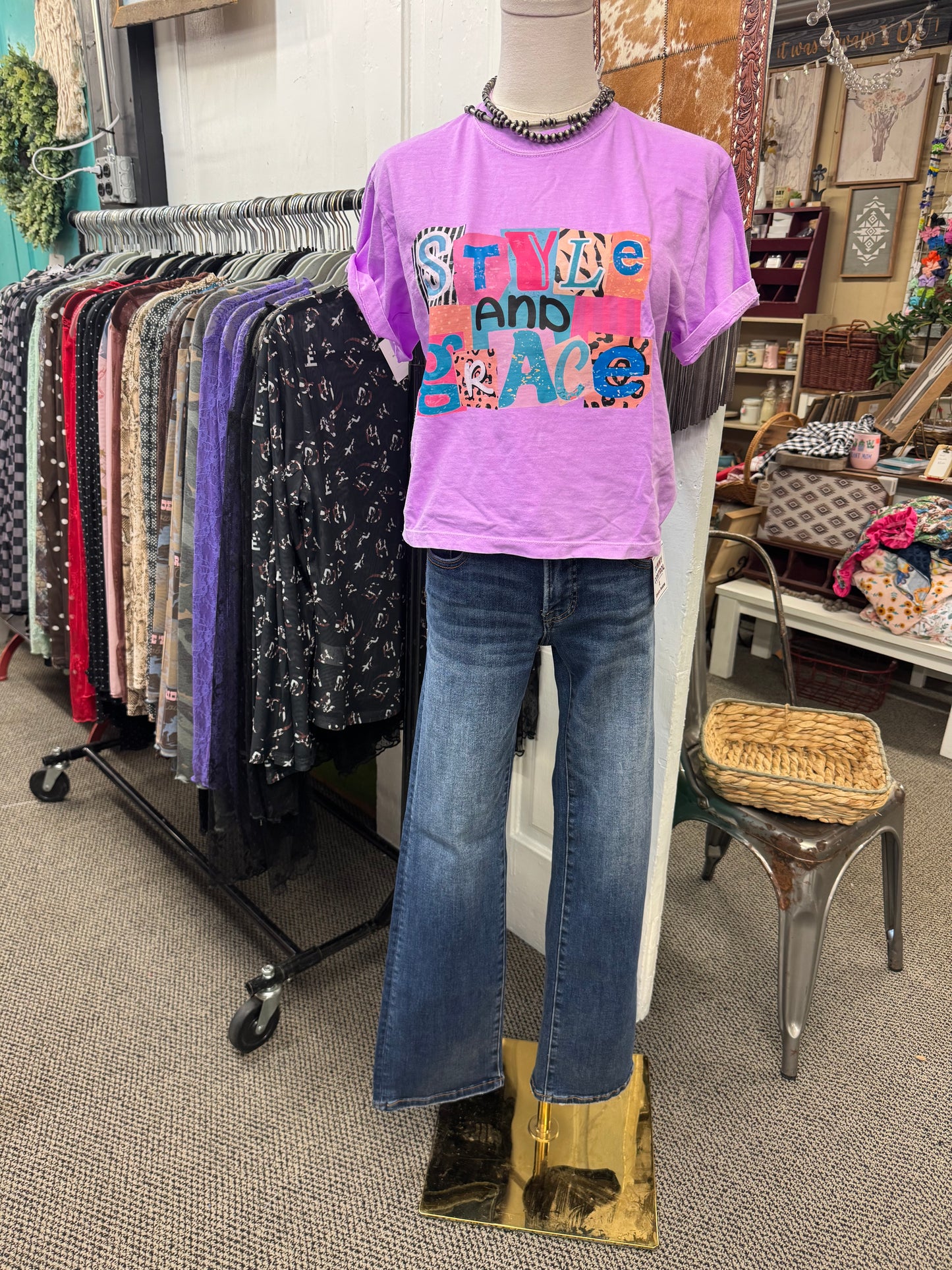 TC low rise bootcut jeans