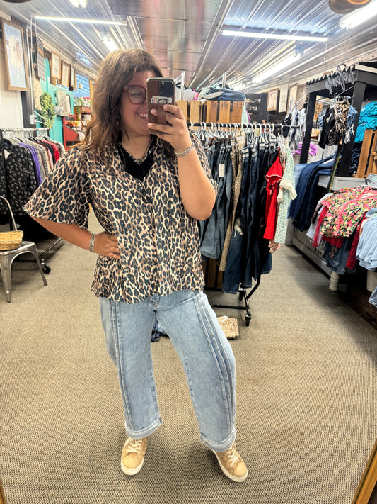 Cheetah Notch Top