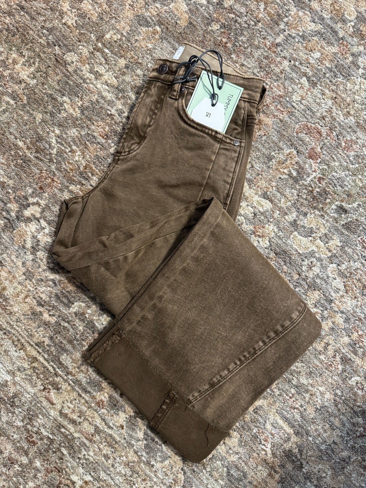 Dark Brown Straight Jeans
