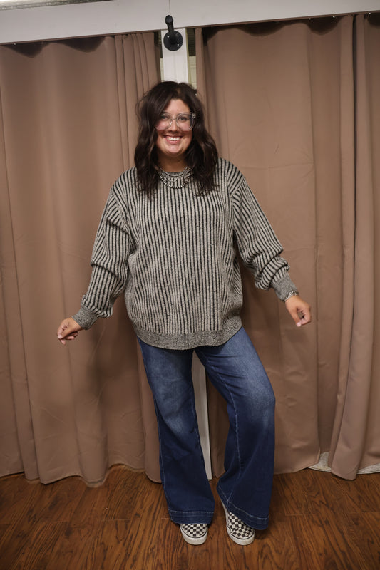 Black Two-tone Sweater