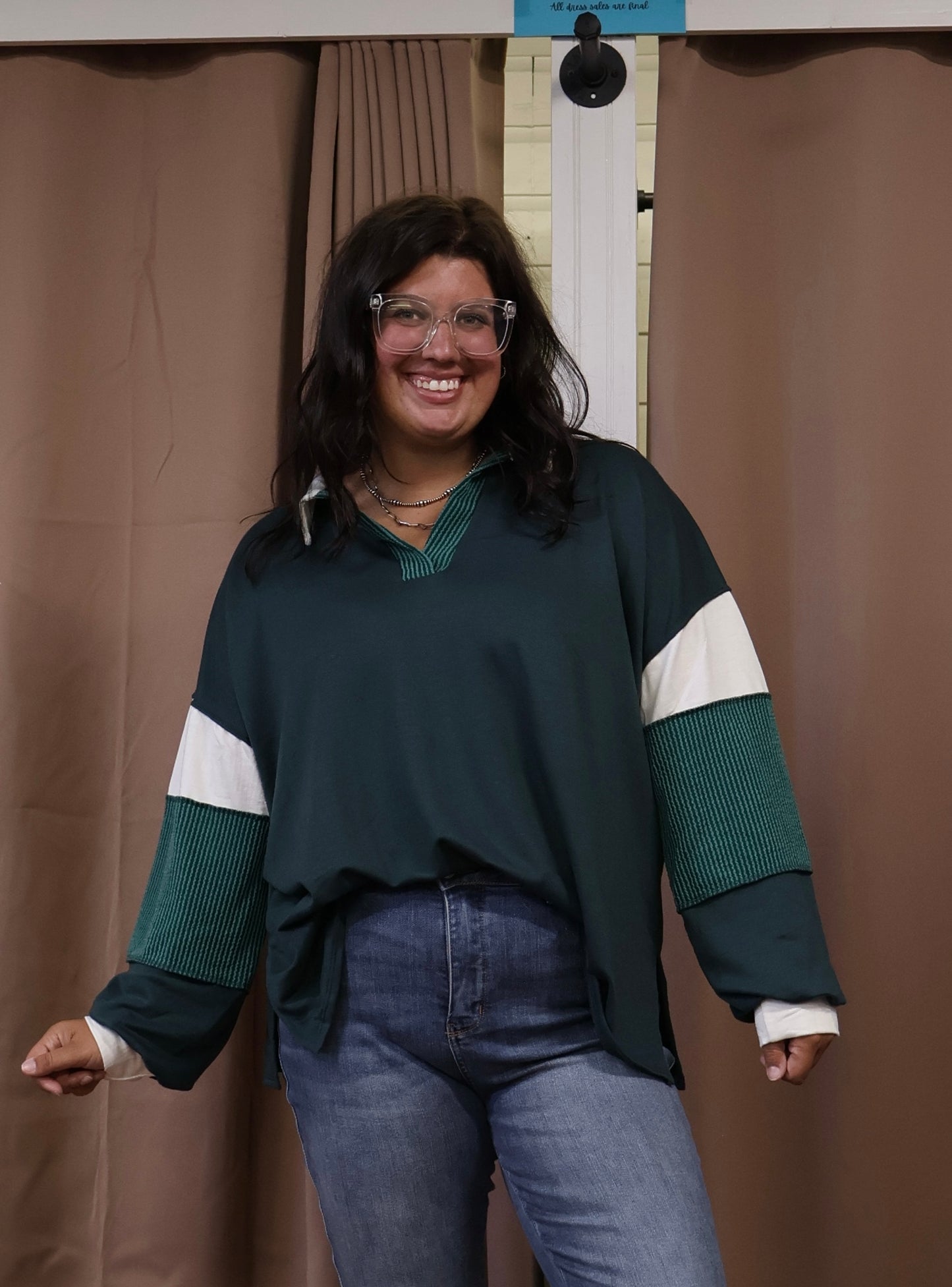 Forest Colorblock Pullover