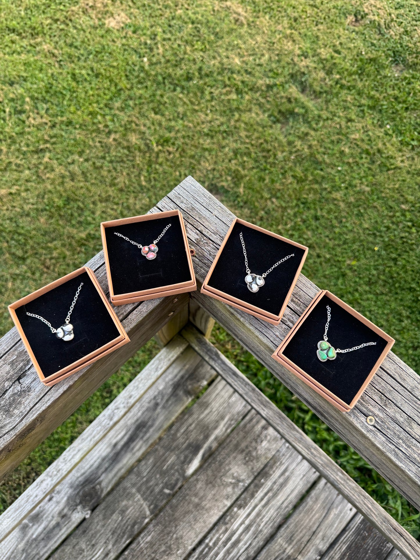 Three Stone Necklaces