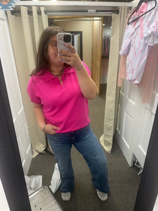 Fuchsia Sweater Top