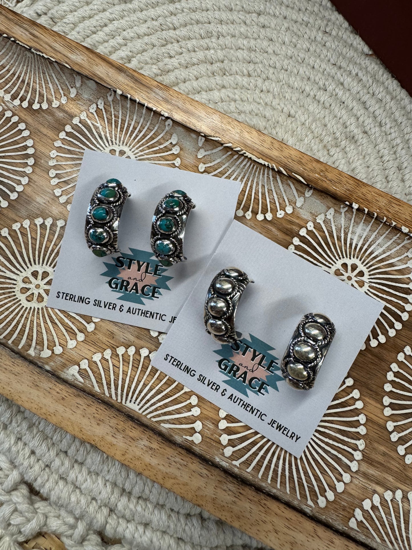 Thick Hoop Earrings