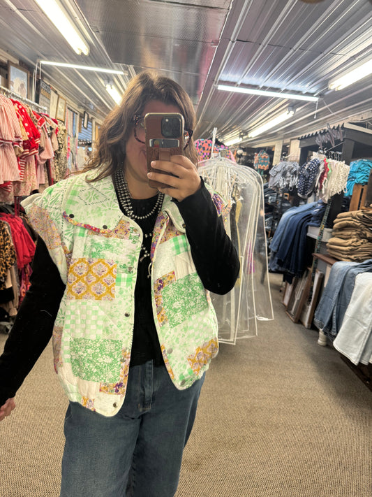 Green Quilt Vest