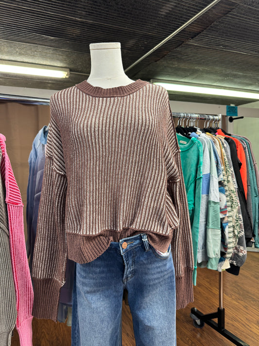 Brown Cropped Sweater