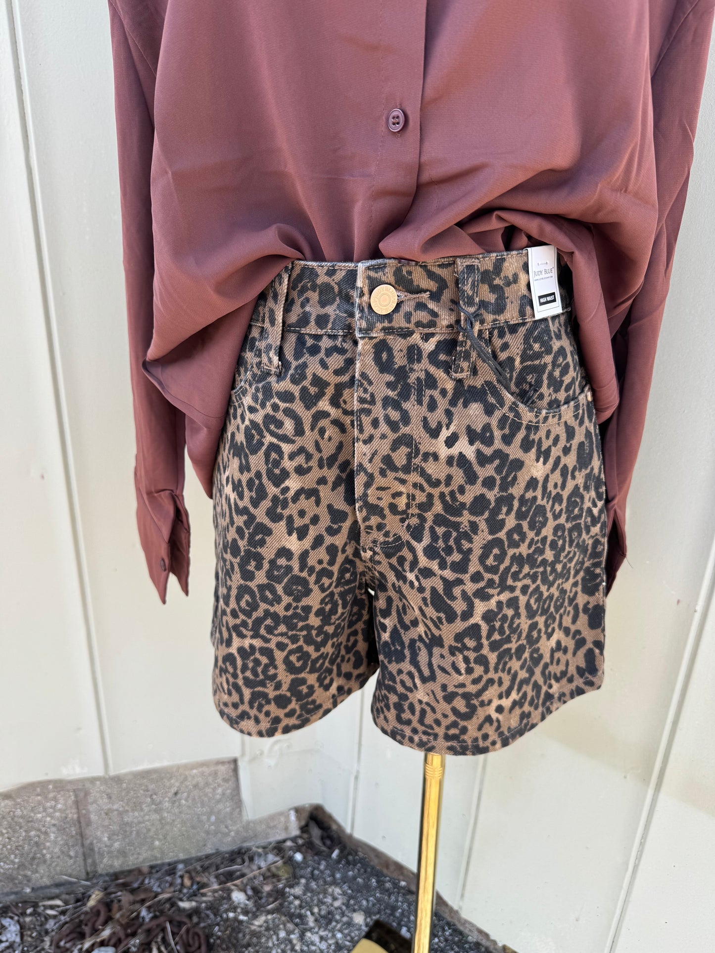 Cheetah print shorts